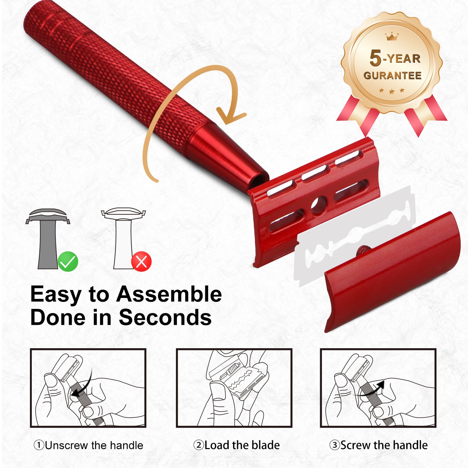 Bulimica lightweight razor in hand for effortless travel.
