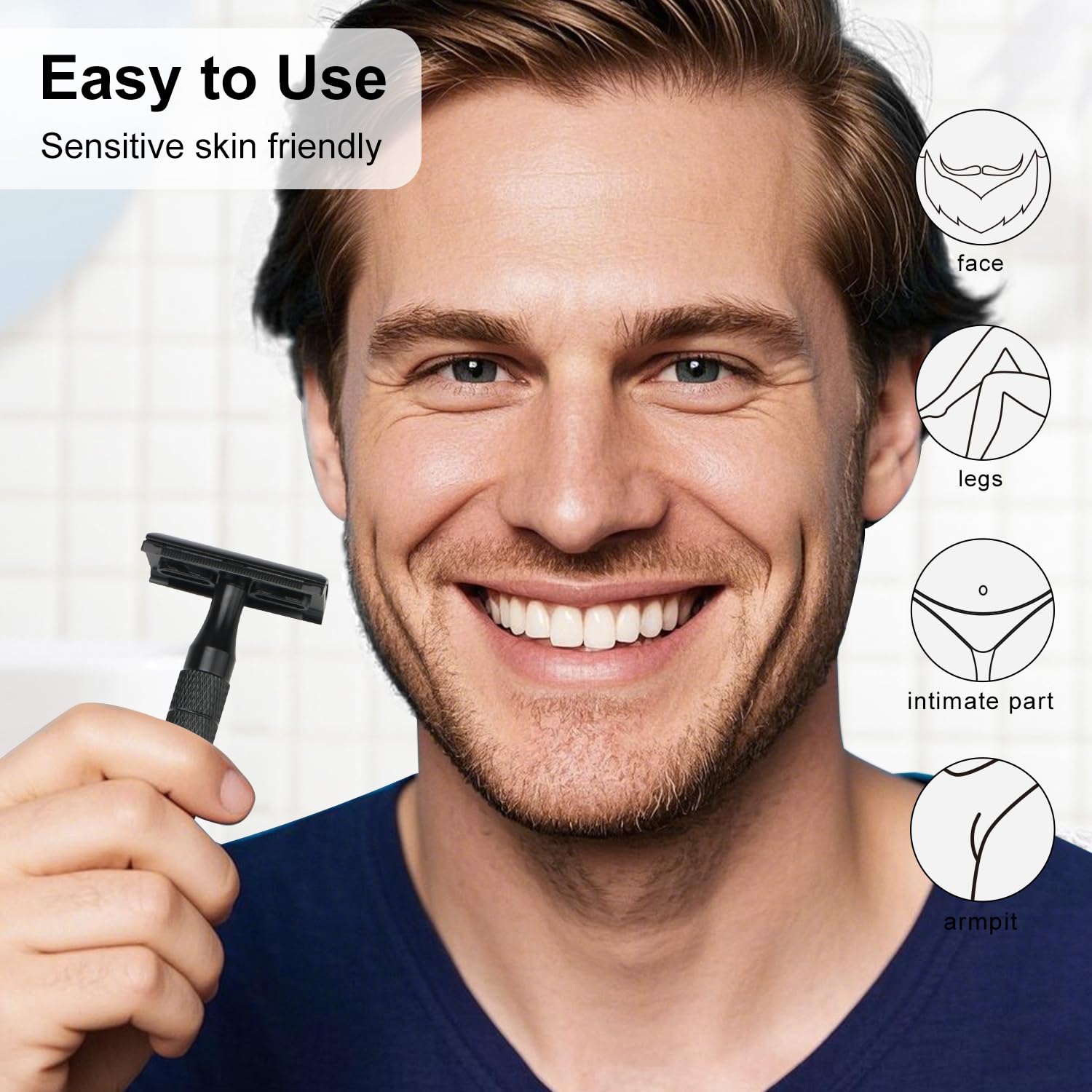 Bulimica matte black razor metal body ready for durable, long-lasting use