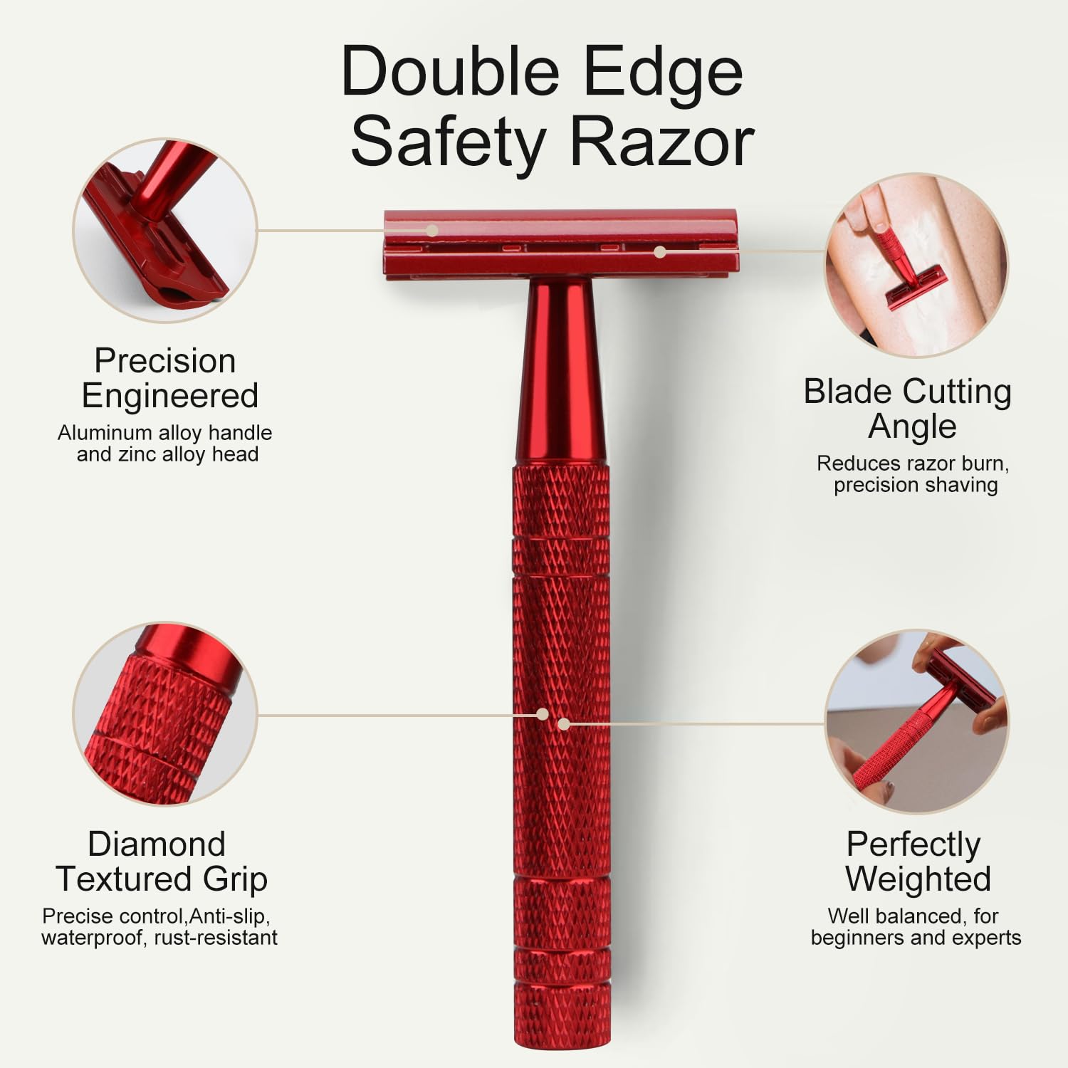 Bulimica metal reusable razor pack highlights eco-friendly, durable design.