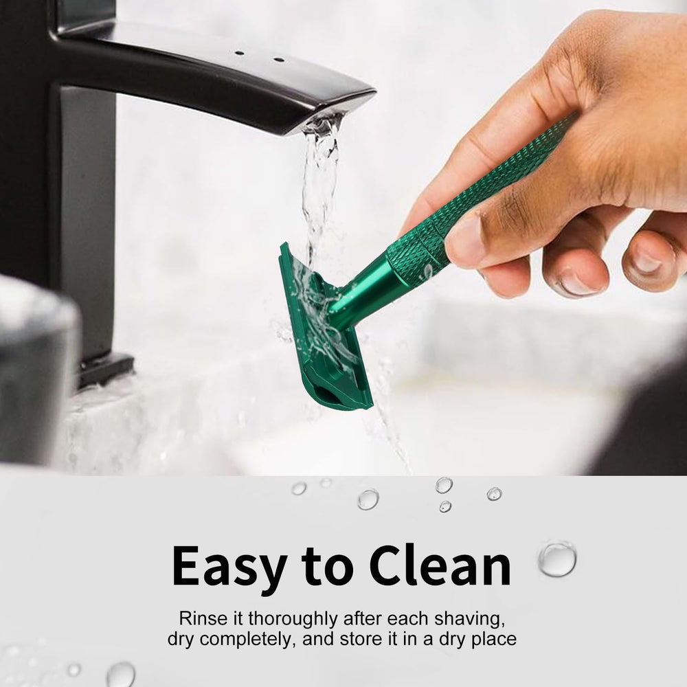 Bulimica non-slip grip aids control for safer shaving on curves.