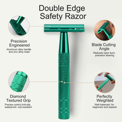 Bulimica platinum-coated blades package emphasizes sharp, smooth gliding and reduced pulling.