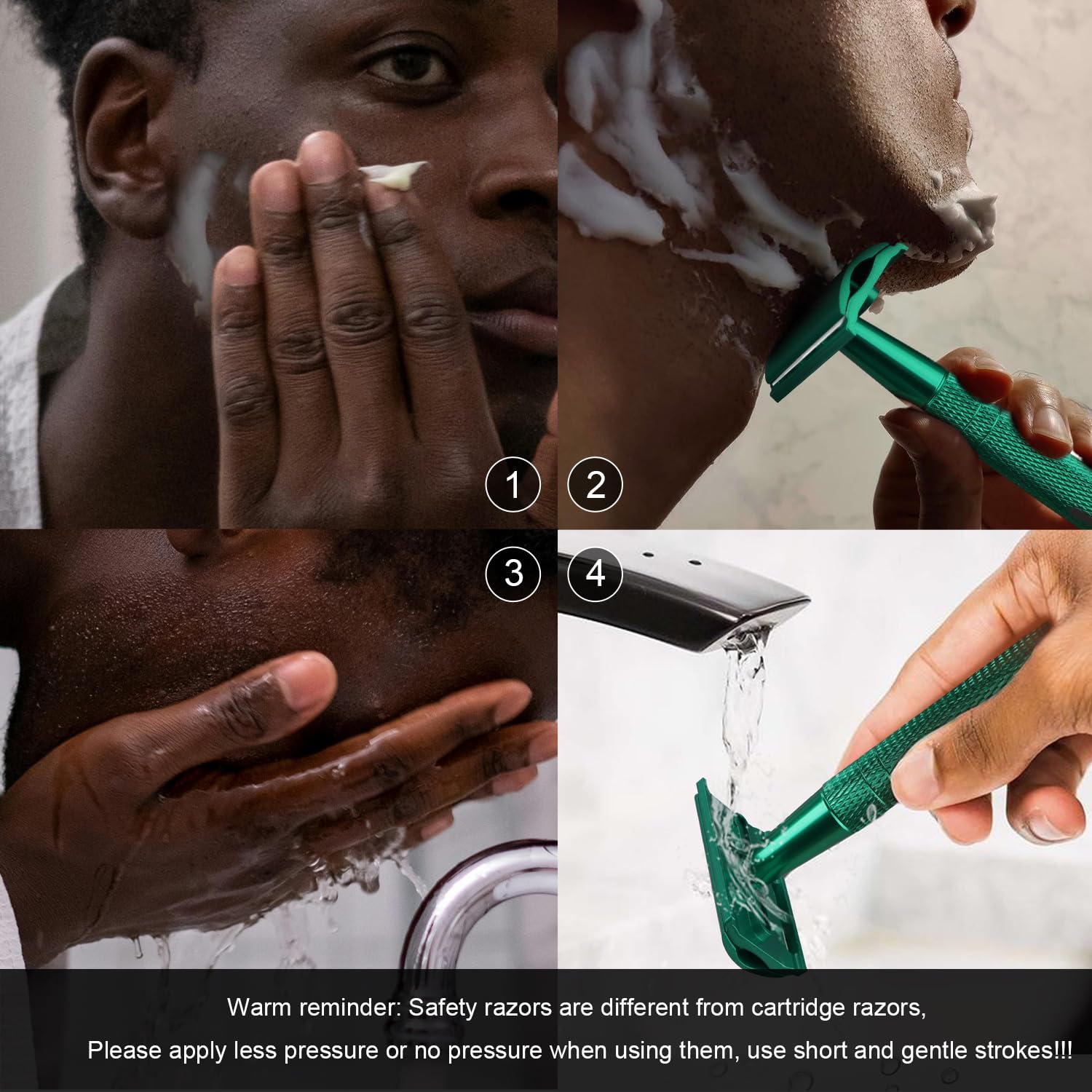 Bulimica razor blade pack demonstrates easy blade changes and ready-to-use convenience.