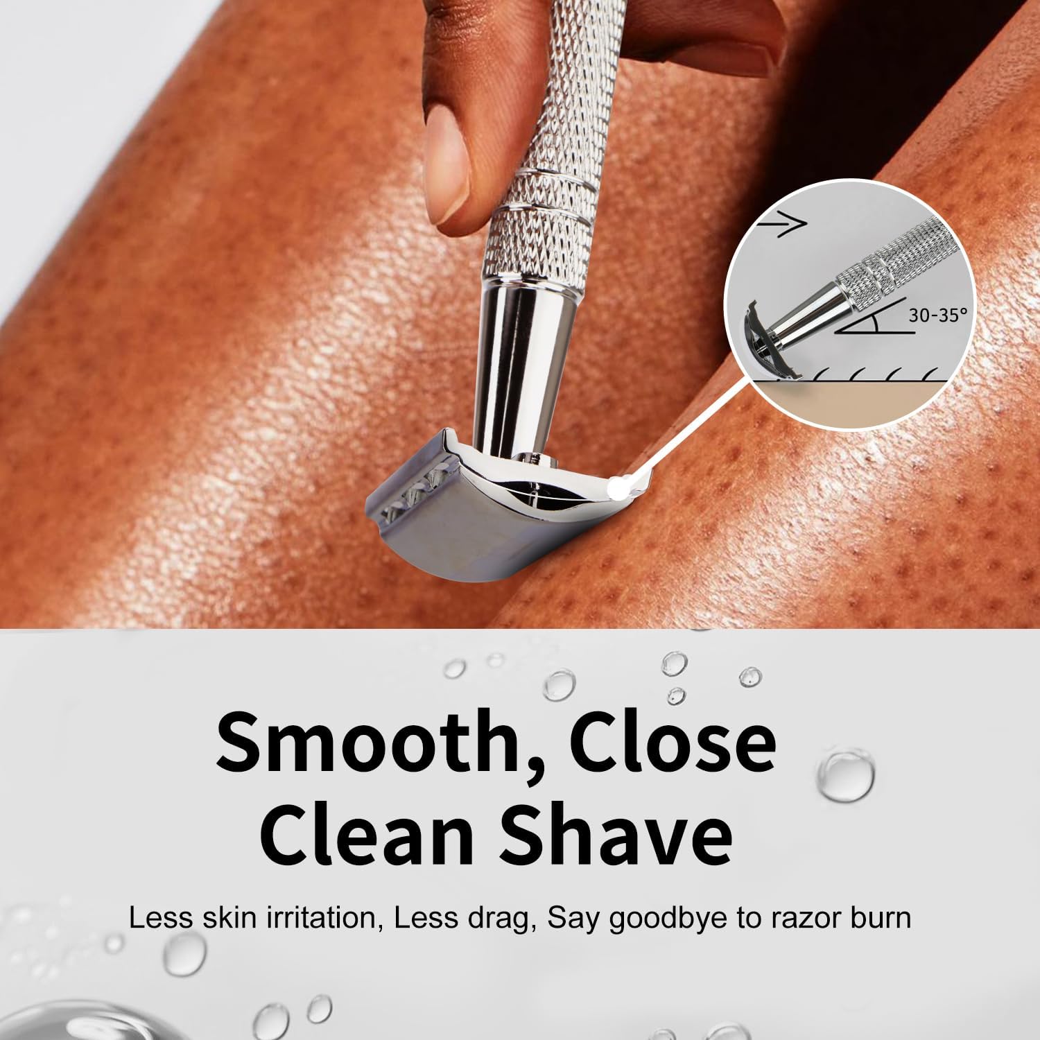 BULIMICA double edge razor closed comb head glides along curves