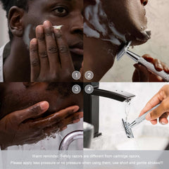 BULIMICA razor handle close-up highlights ergonomic grip for control