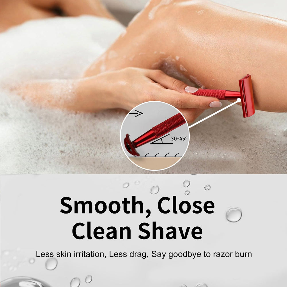 Bulimica single-blade razor handle shown for precise and comfortable grooming.