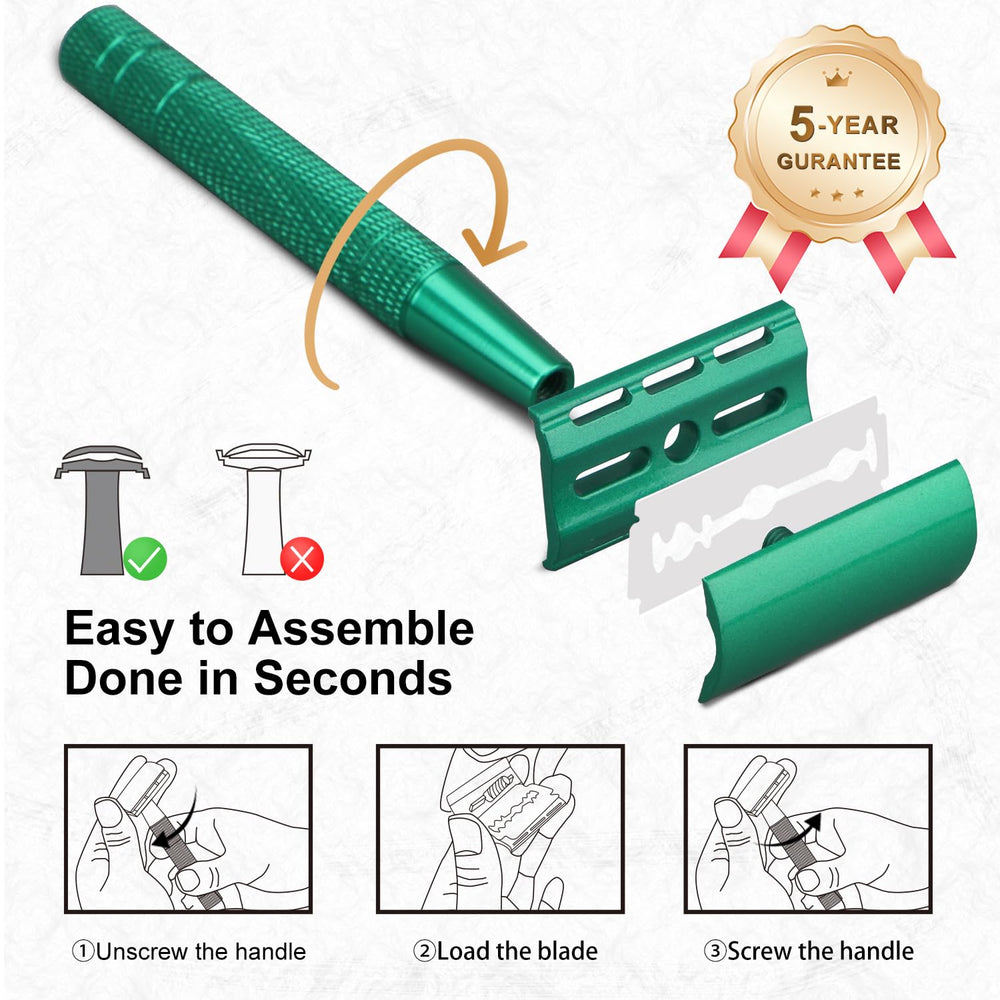 Bulimica travel-friendly razor pictured for compact storage in a toiletry bag.