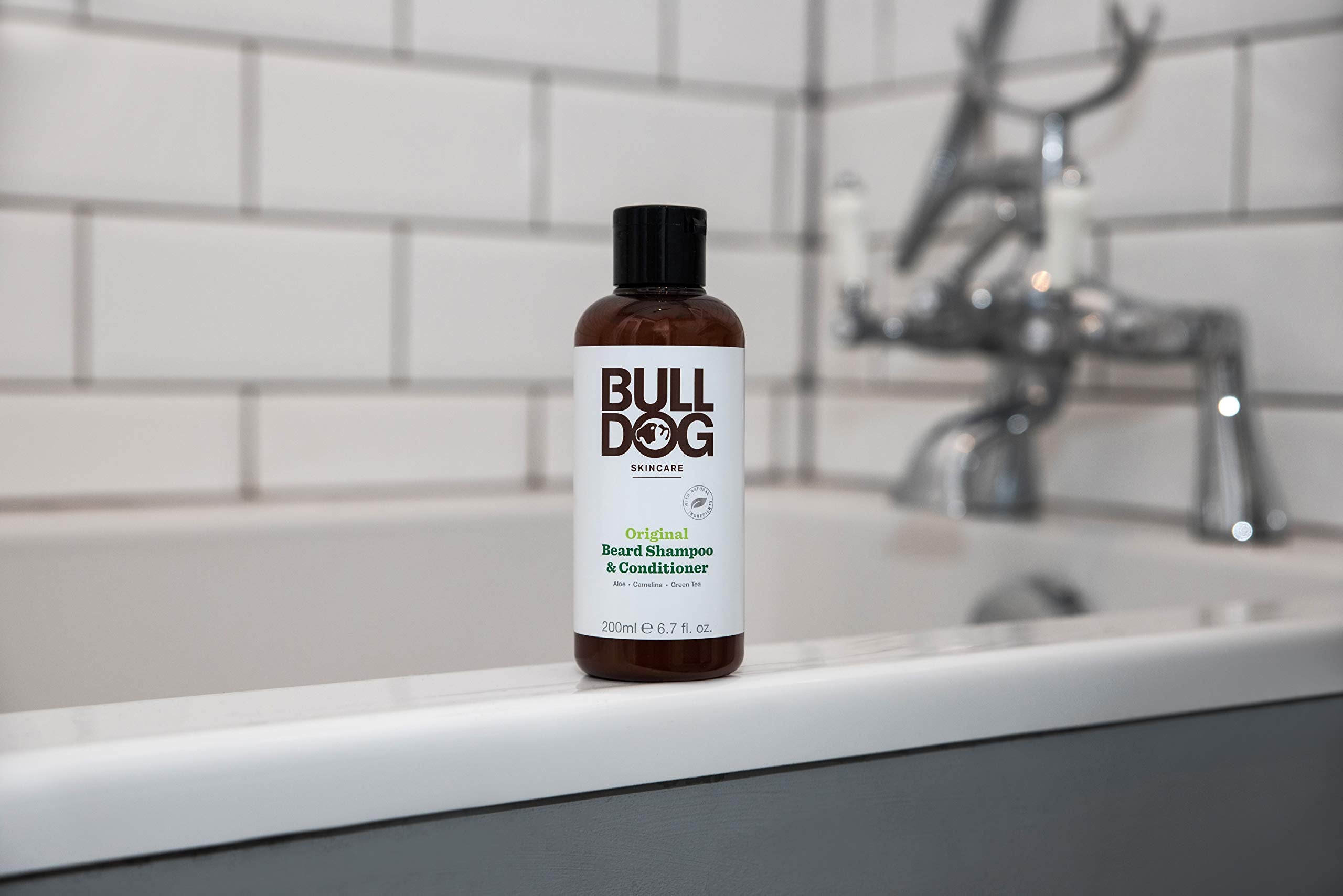 Bulldog Original beard softening effect shown after use