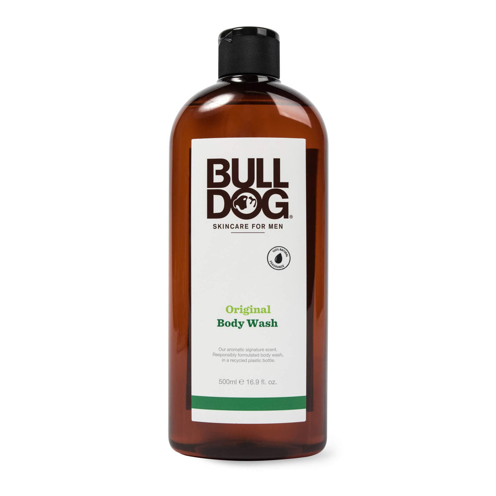 Bulldog Original body wash bottle for daily grooming use.