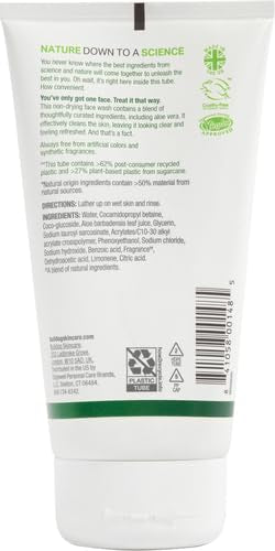Bulldog Original Face Wash foamy lather forming during gentle washing.