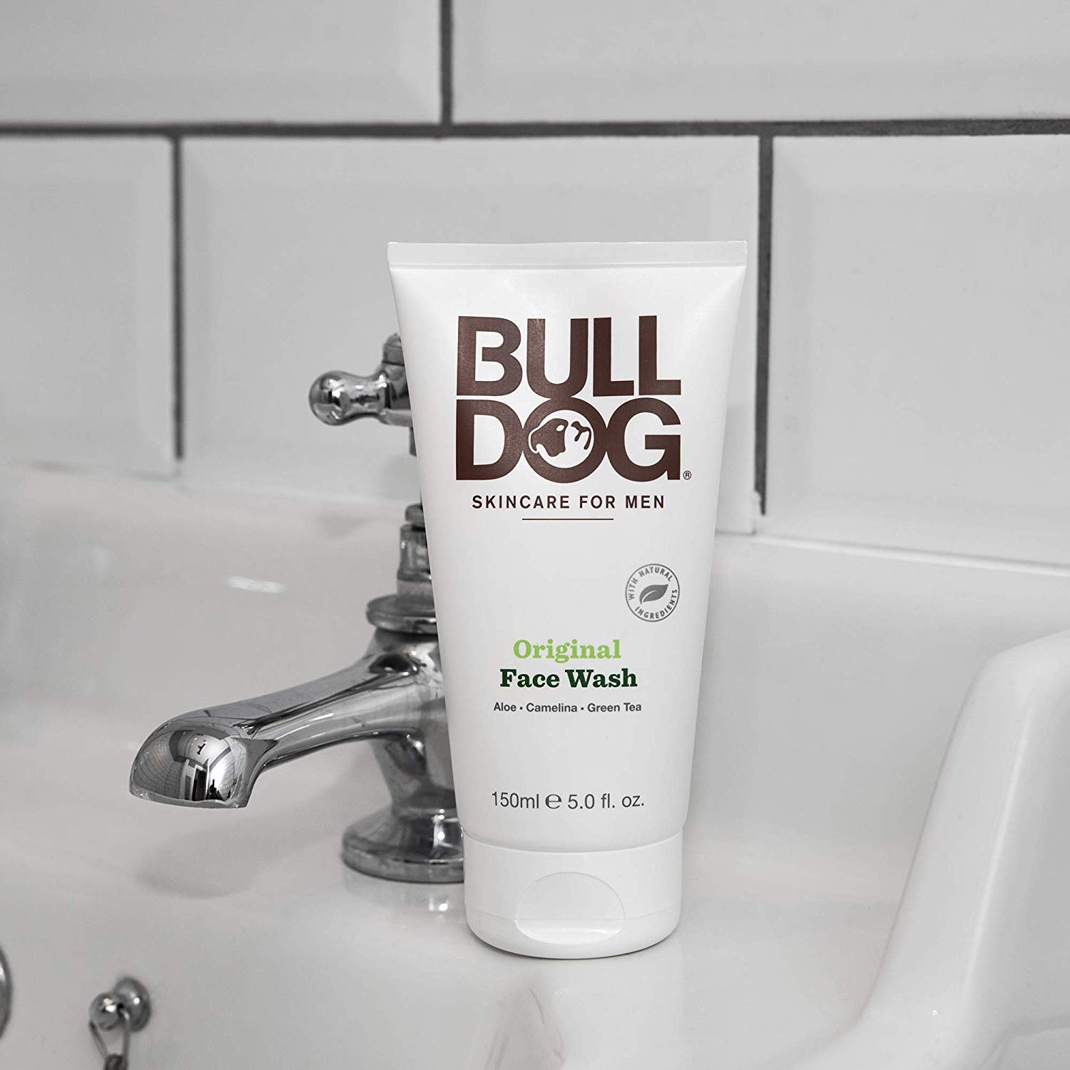 Bulldog Original Face Wash lather application for quick cleansing