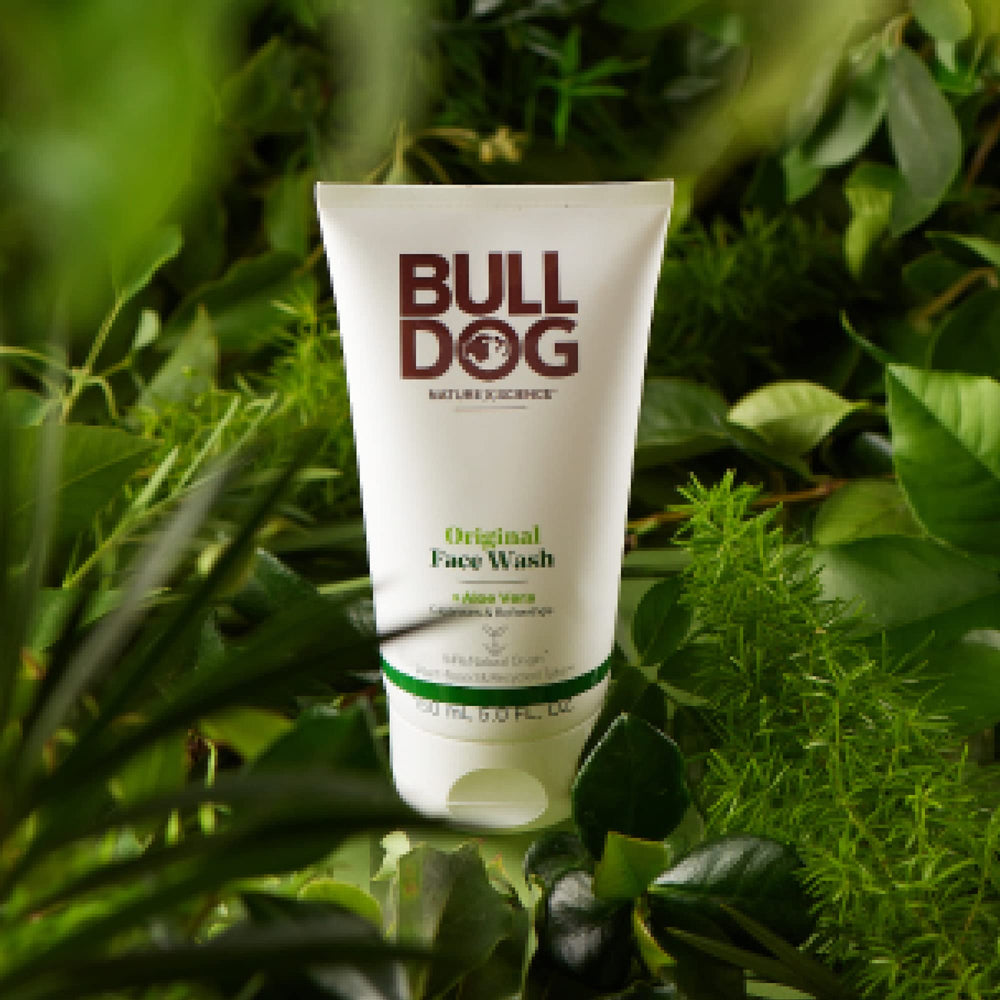 Bulldog Original Face Wash used in a morning skincare routine.