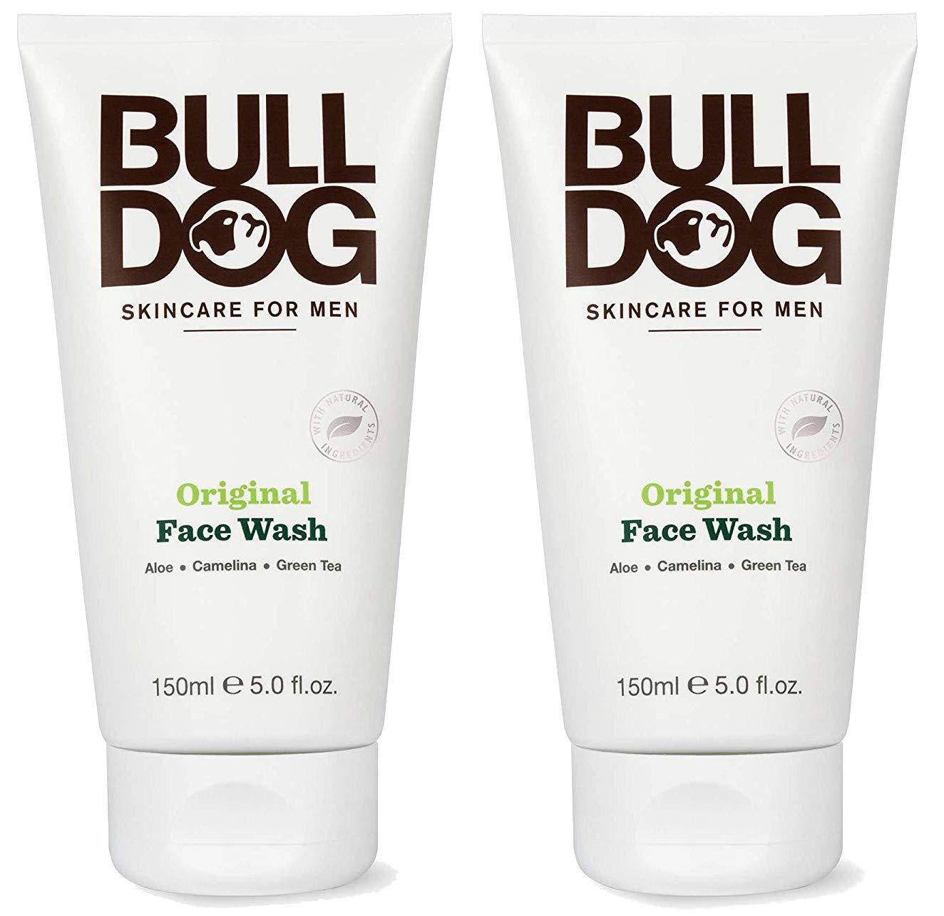 Bulldog Original Face Wash two-pack front view for daily use