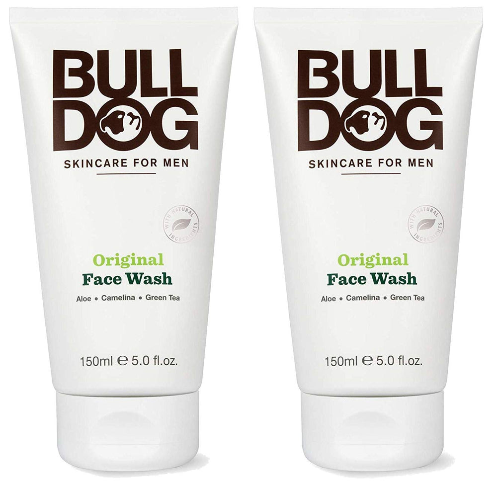 Bulldog Original Face Wash two-pack front view for daily use