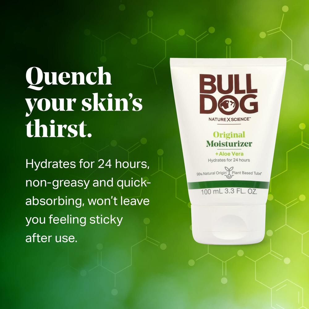 Bulldog Original Moisturizer application in the morning and night routine