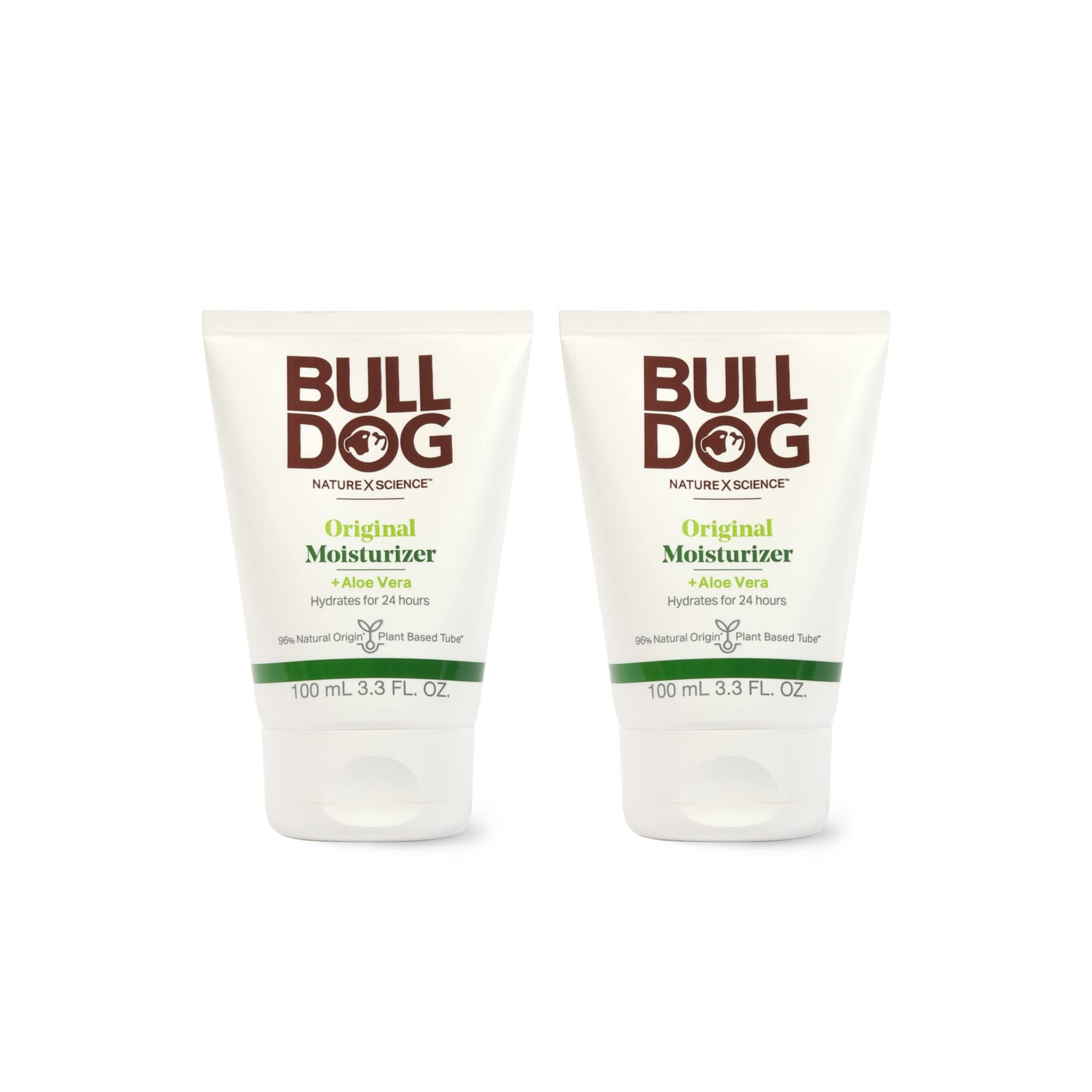 Bulldog Original Moisturizer front view in a 2-pack for daily hydration