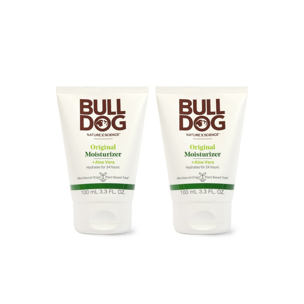 Bulldog Original Moisturizer front view in a 2-pack for daily hydration