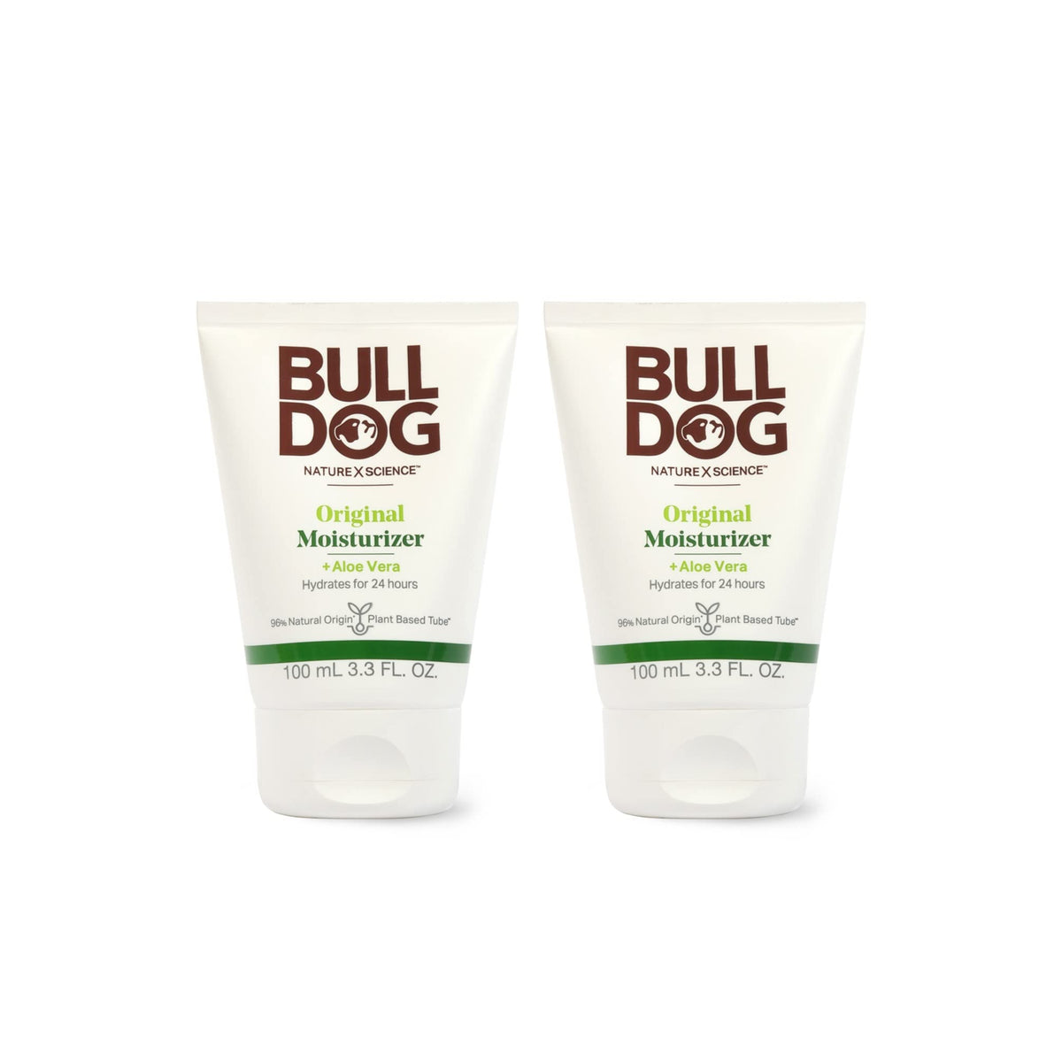 Bulldog Original Moisturizer front view in a 2-pack for daily hydration