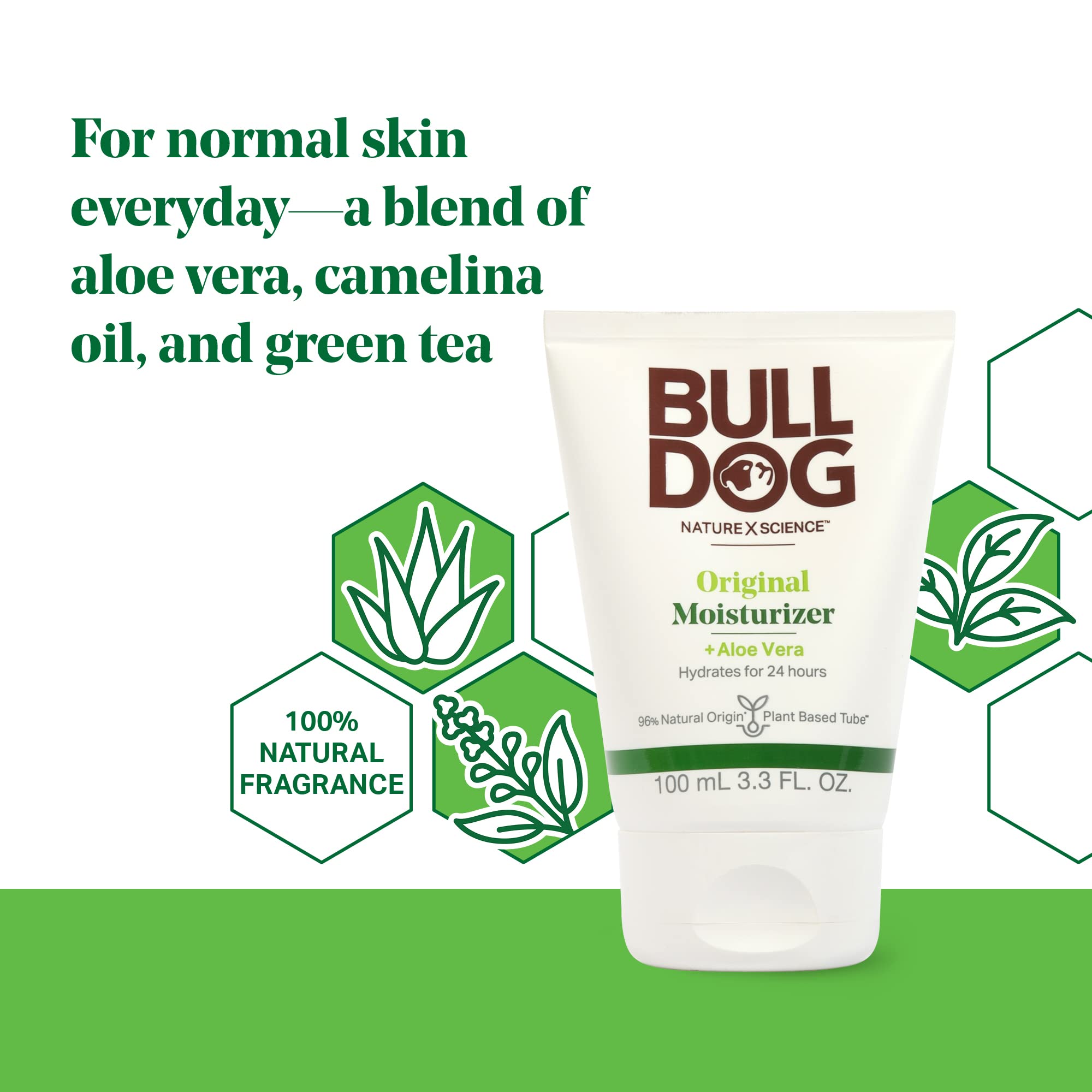 Bulldog Original Moisturizer texture close-up showing creamy consistency