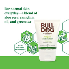 Bulldog Original Moisturizer texture close-up showing creamy consistency