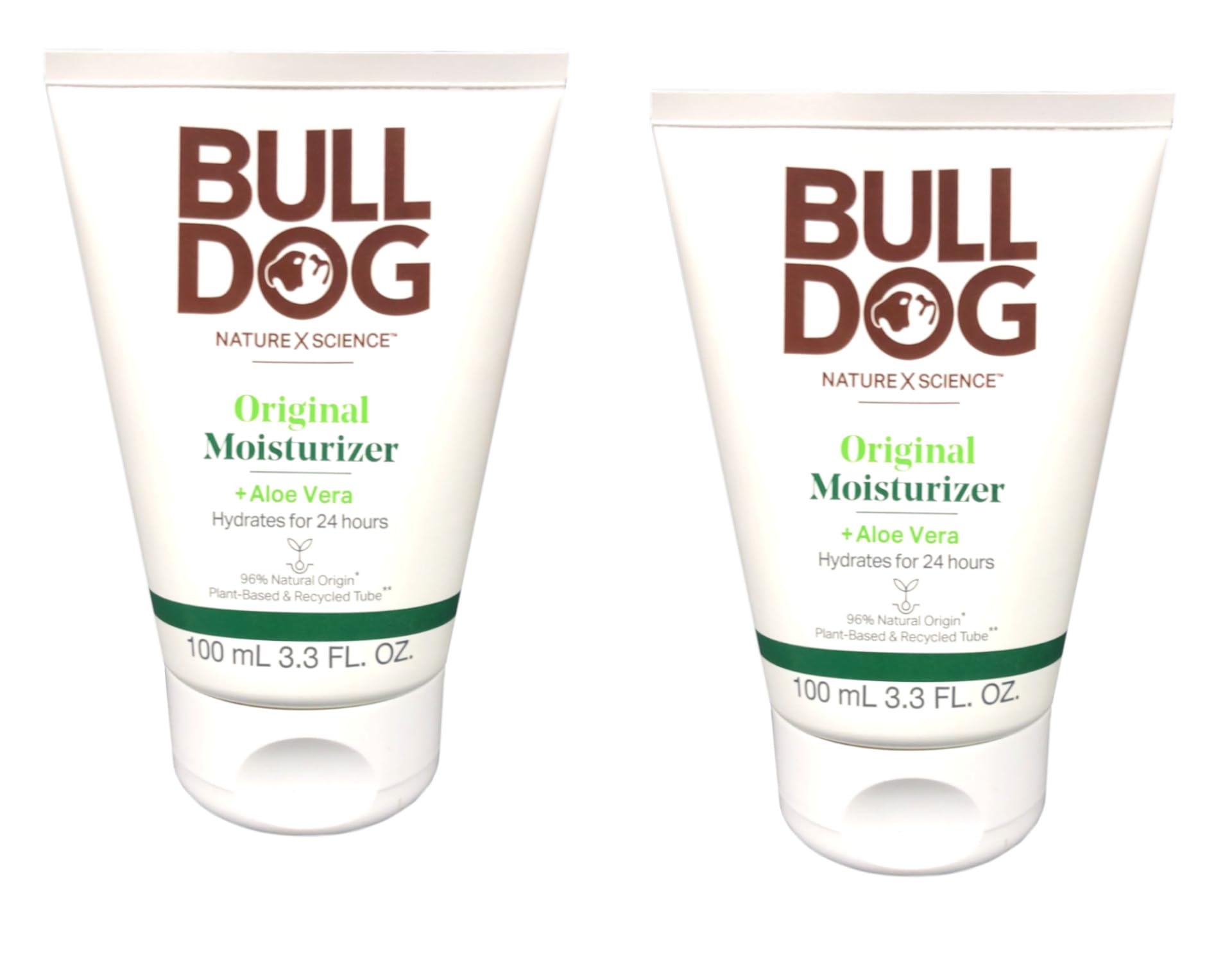Bulldog Original Moisturizer Aloe Vera bottle for daily hydration.