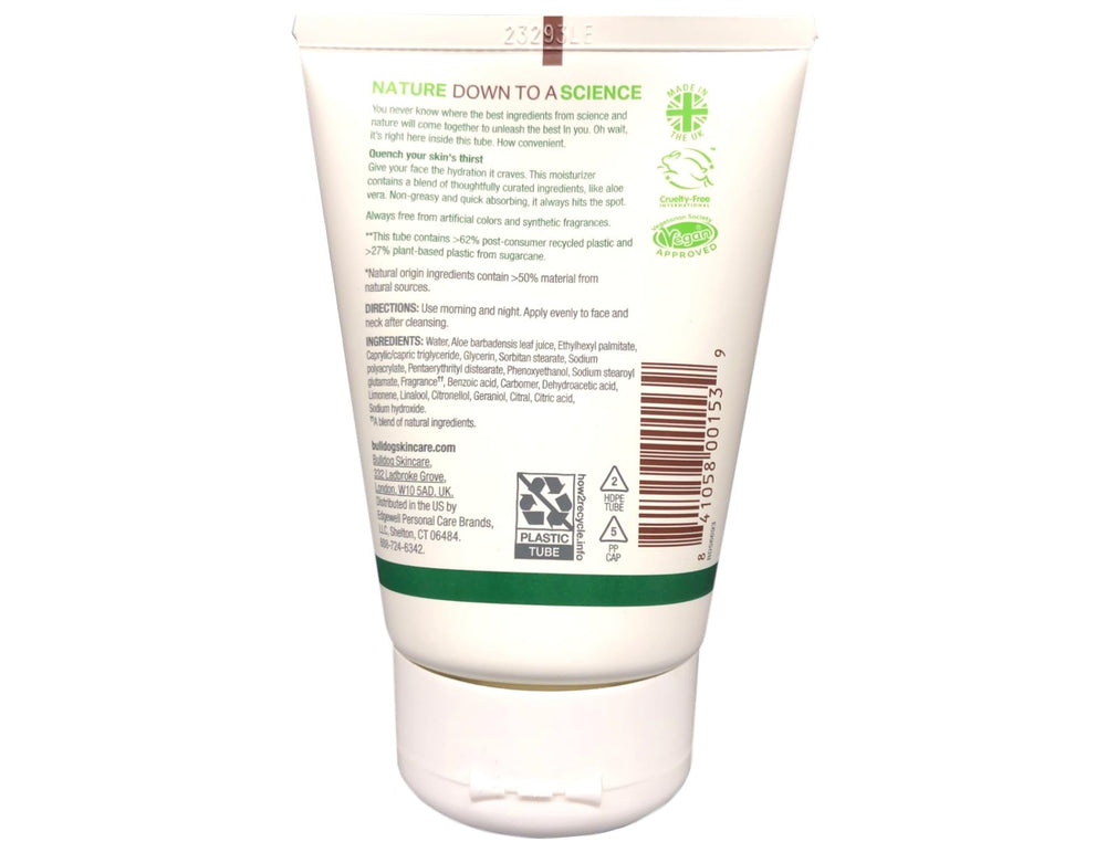 Bulldog Original Moisturizer on face for smooth, balanced skin.