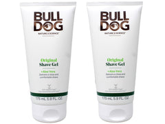 Bulldog Original Shave Gel bottle front for a smooth, comfortable shave