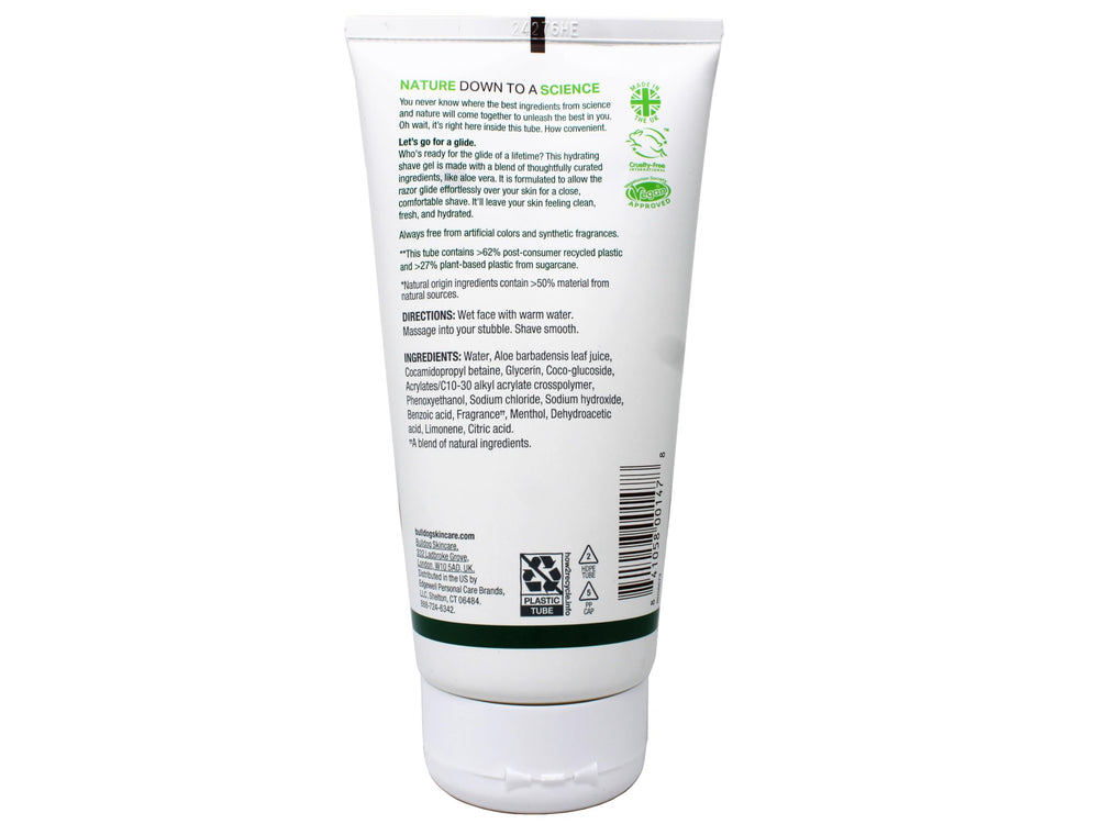 Bulldog Original Shave Gel pour action enables easy daily application
