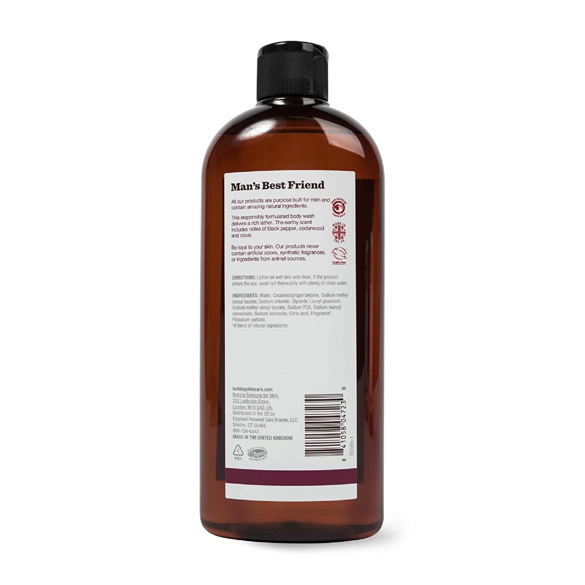 BULLDOG Vetiver & Black Pepper product scene conveying premium scent and skin comfort.