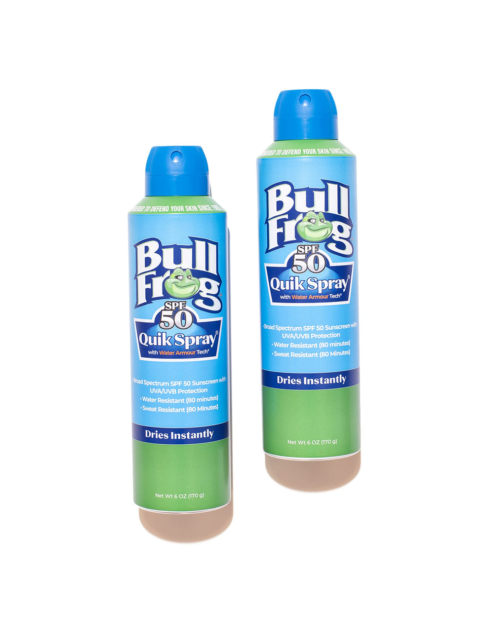 Bullfrog Quik Spray SPF 50 with Water Armour TECH protection