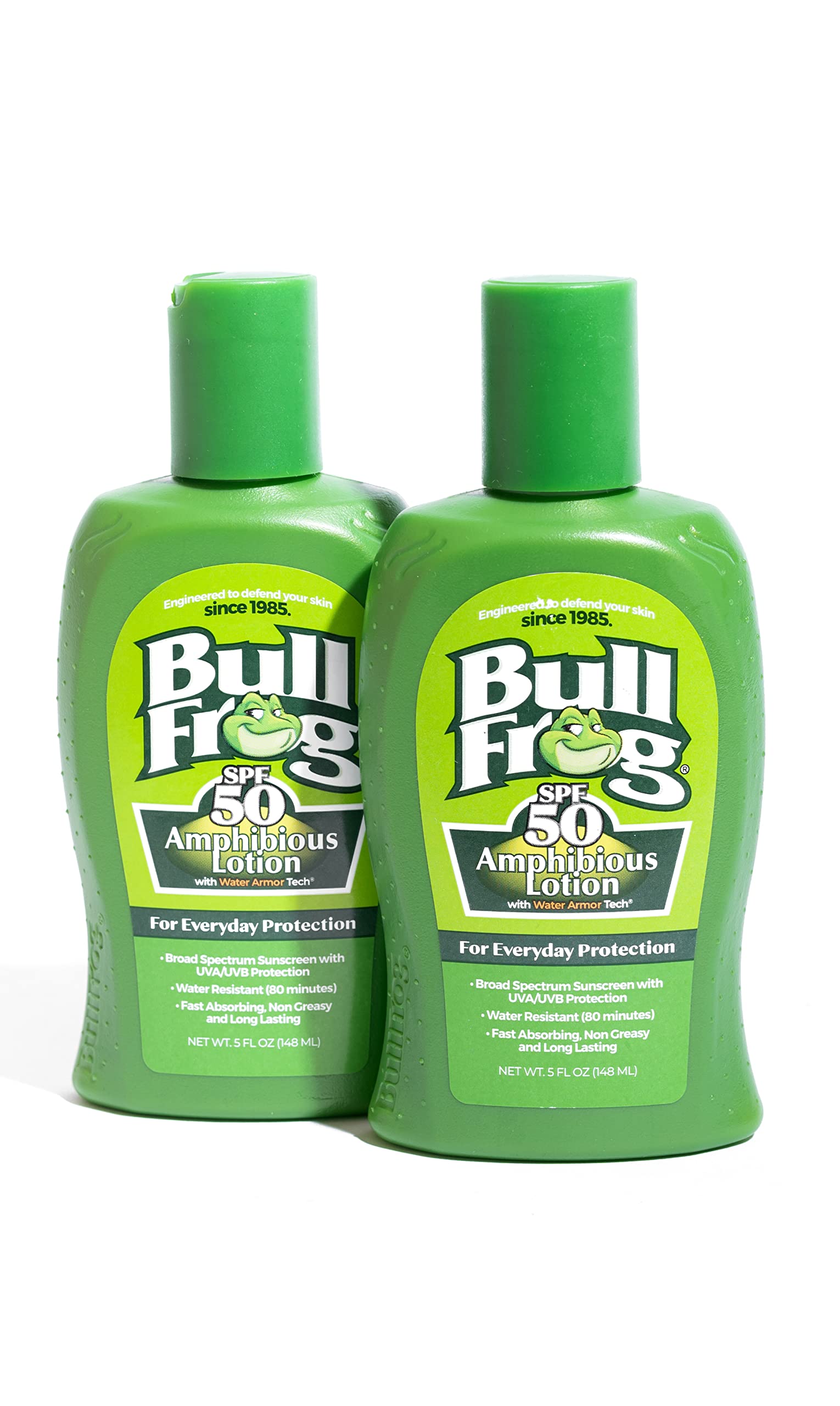 Bullfrog Amphibious Lotion SPF 50 bottle front for reef-friendly sun protection