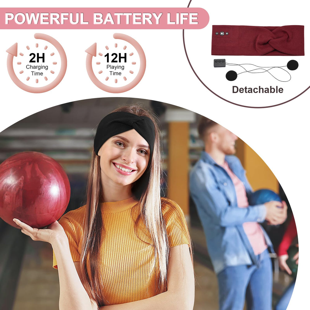 BULYPAZY washable headband with removable speakers for easy care