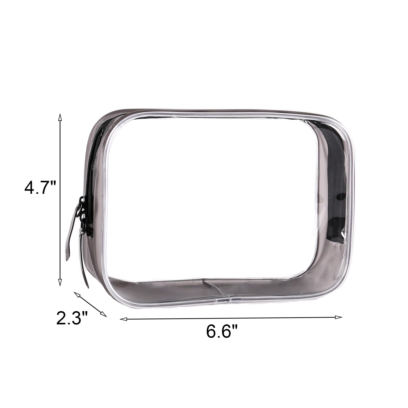 Buminee transparent travel bag for cosmetics or toiletries on the go.