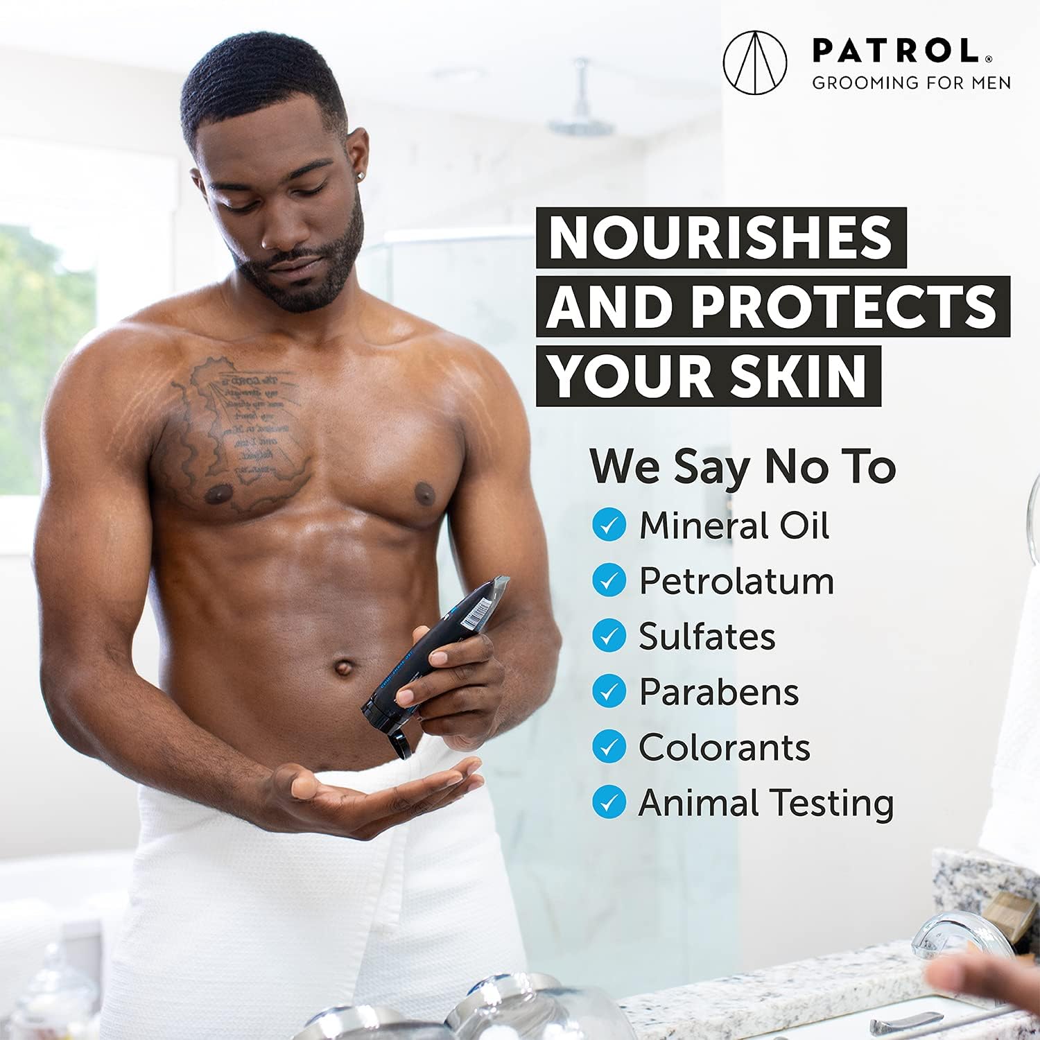 Bump Patrol 4-pack packaging communicates convenience for busy grooming routines.
