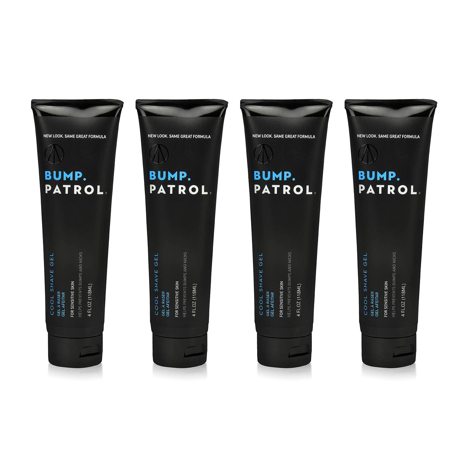 Bump Patrol Cool Shave Gel clear 4oz bottle offers precise, irritation-free shaving.
