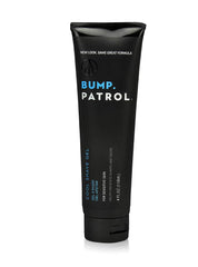 Bump Patrol Cool Shave Gel hero image shows clear gel for precise shaving.