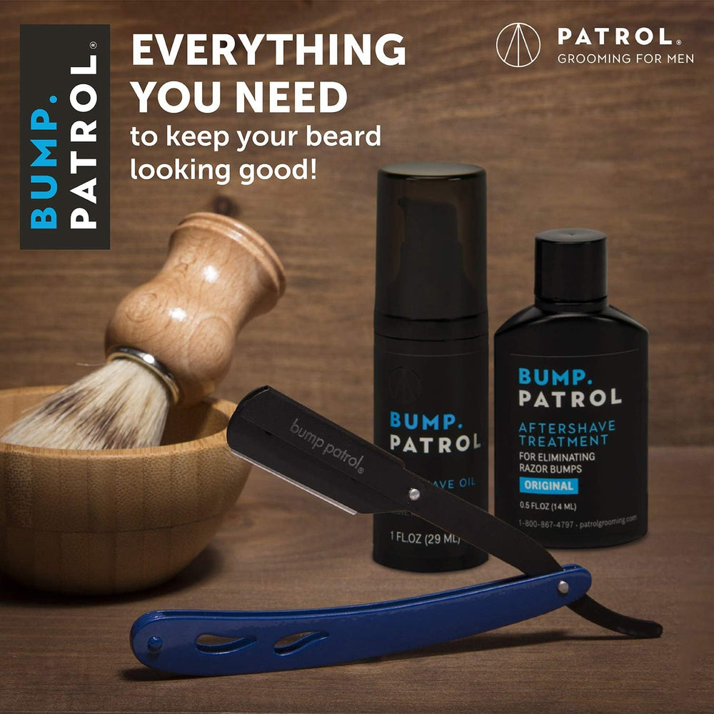Bump Patrol skin-comfort-aftercare provides lasting post-shave relief and smoother skin.