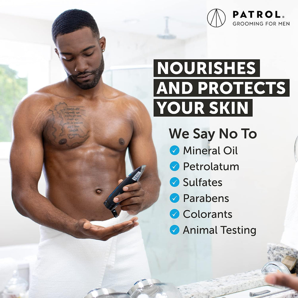 Bump Patrol gel used on underarms and legs to reduce irritation during shaving.