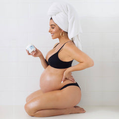 Bumpology Bump Butter ingredients list features shea, cocoa, mango butter and nourishing oils.