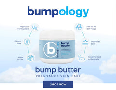 Bumpology Bump Butter on skin shows creamy texture and lasting moisture.