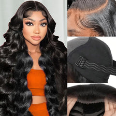 bunGiol lace front wig 5x5 closure, natural hairline for seamless part.