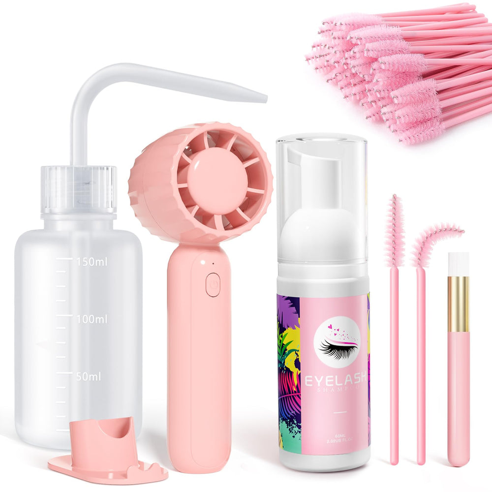 Buqikma lash cleaning kit shampoo for lash extensions cleans gently and restores daily freshness