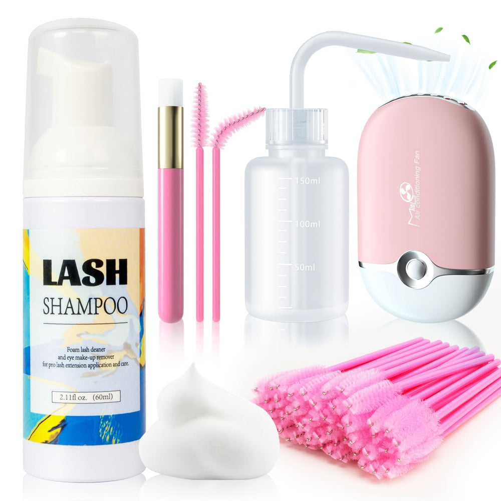 Buqikma lash shampoo 60ml bottle for gentle, thorough cleansing of lashes at home