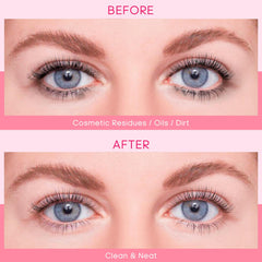 Buqikma pink mascara brushes set for gentle grooming and maintenance of extensions