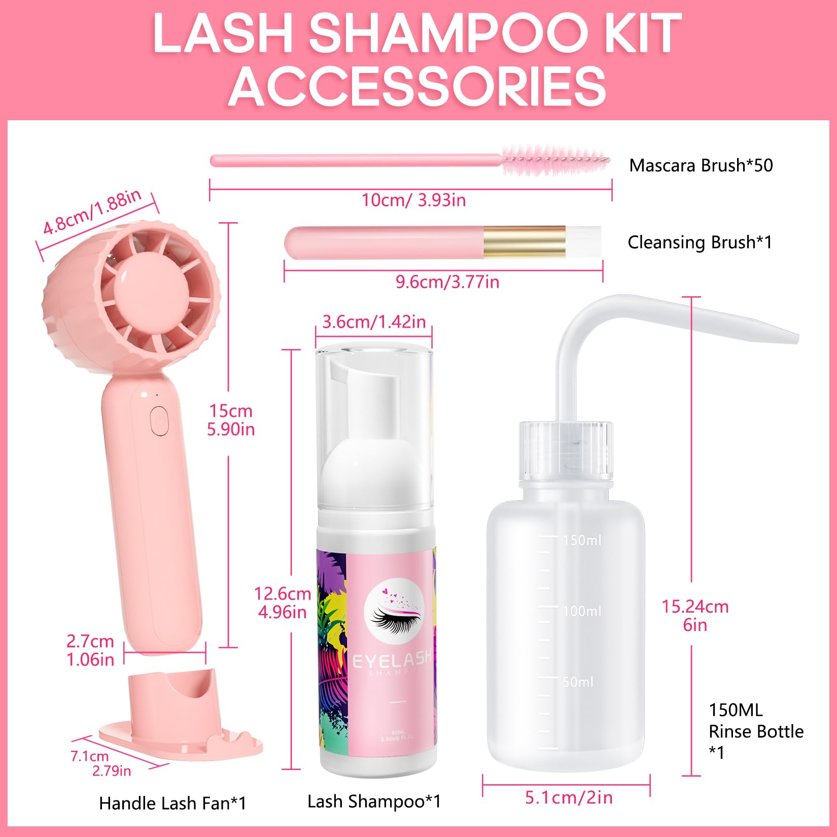 Buqikma portable USB lash fan dries lashes softly to speed up care routines