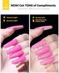 BURANO diamond-like finish adds premium glow to any manicure.