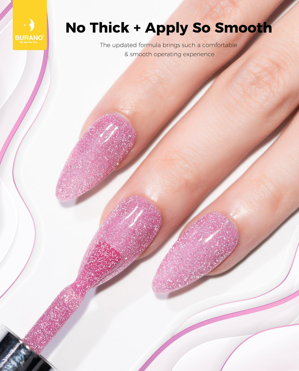 BURANO home manicure setup for salon-like results.