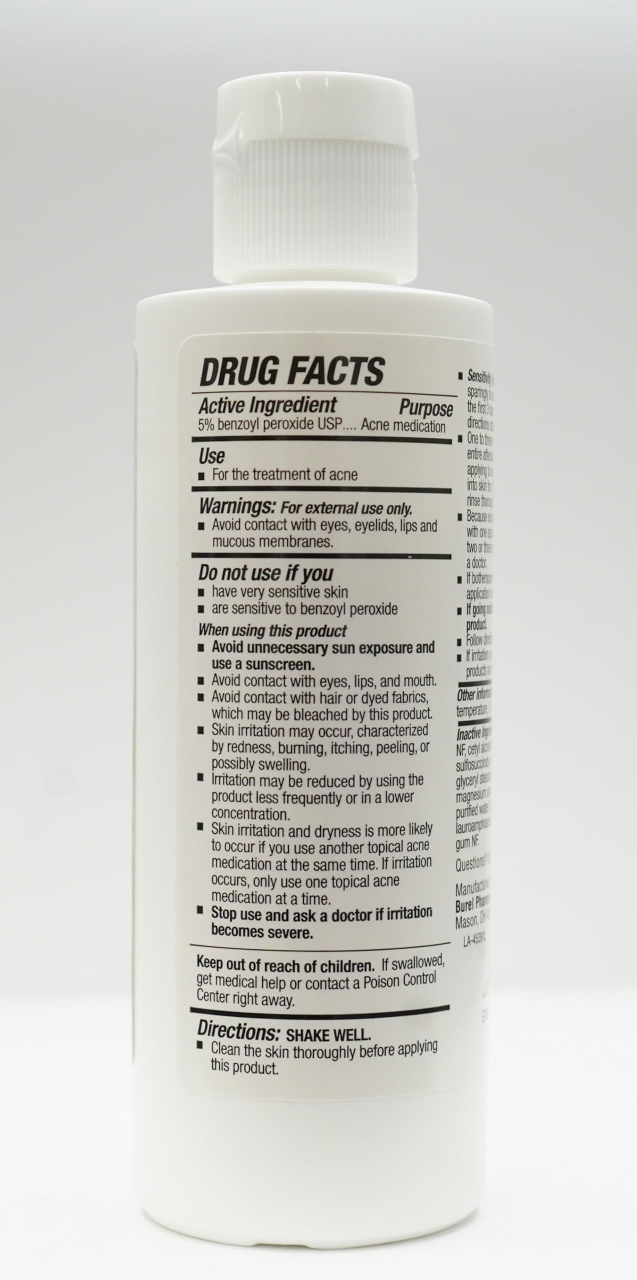 BurelPharma face wash foamy lather close-up.
