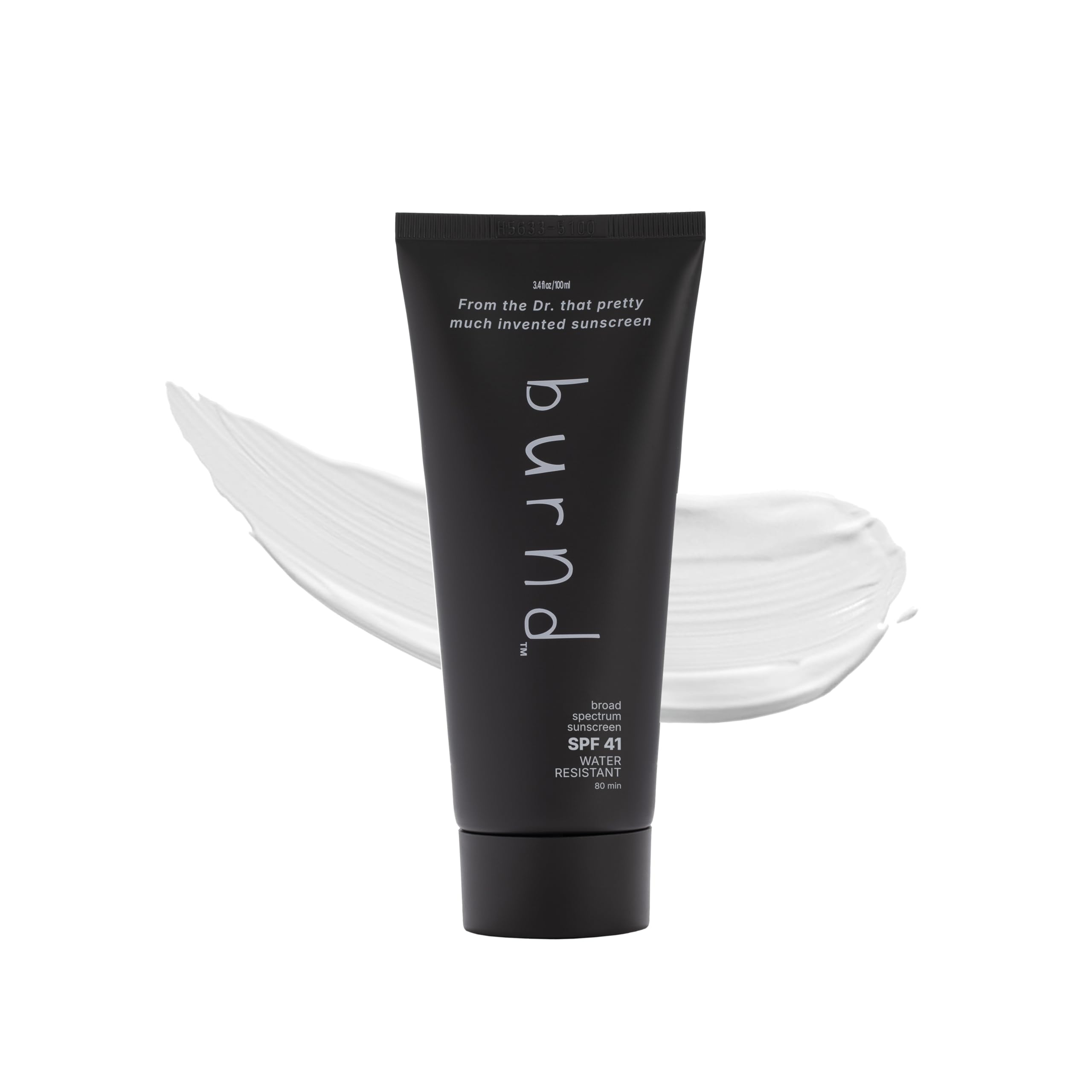 burnd SPF41 bottle front showing lightweight protection for daily wear and outdoor activities