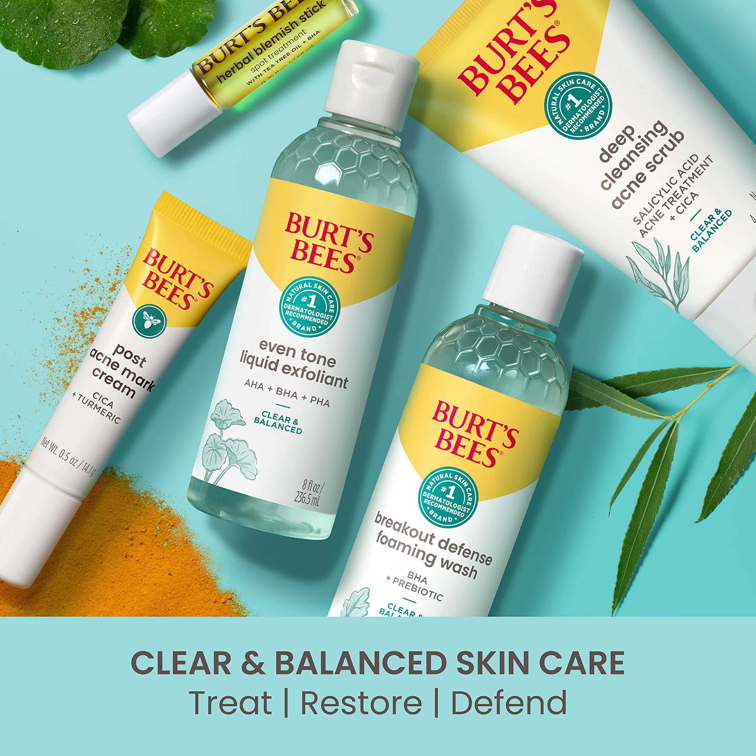 Burt's Bees 98.6% natural origin label highlights clean ingredients.