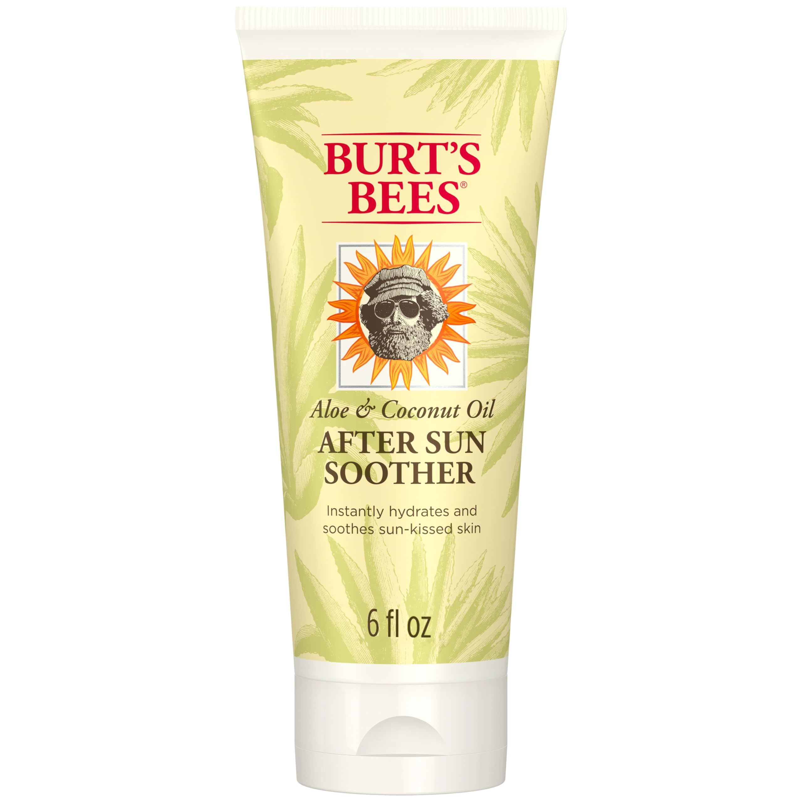 Burt's Bees After Sun Lotion bottle showing non-greasy hydration after sun exposure